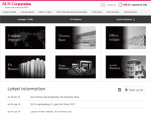 Tablet Screenshot of global.sus.co.jp